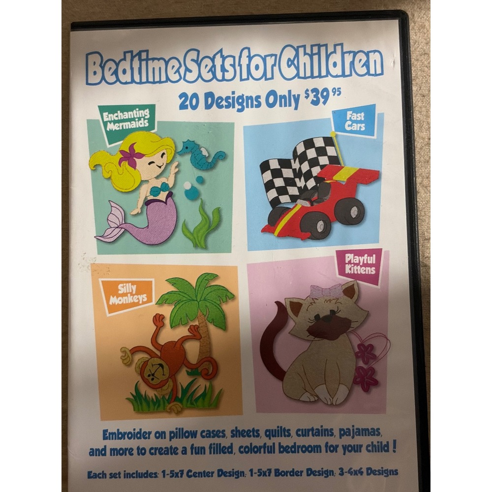 Dakota Collectibles Bedtime Sets for Children Embroidery Designs‎ CD 20 Designs